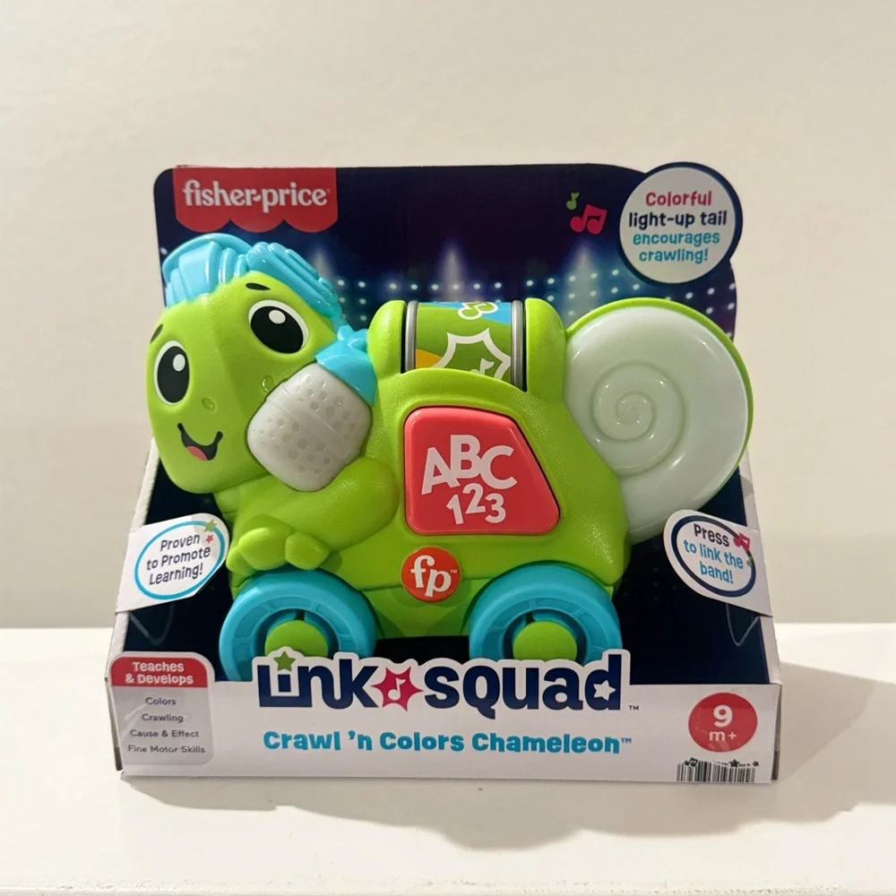 FISHER PRICE Link-Squad Crawl 'n Colors Chameleon Learning Toy. NEW
